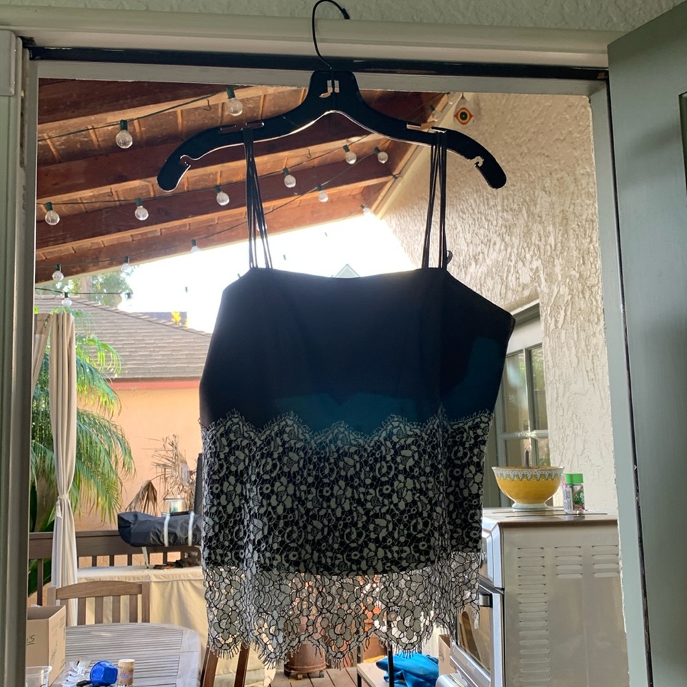 Worth 100% silk tank/cami brown